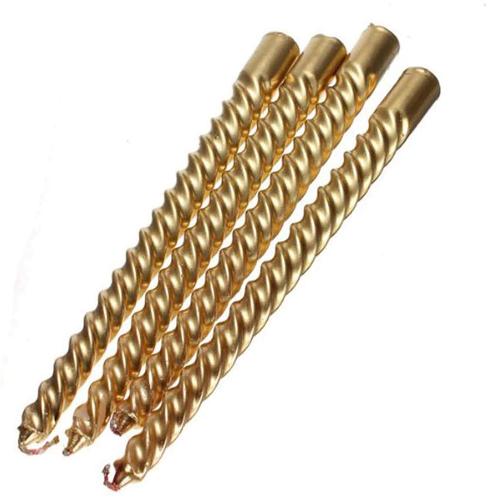 12インチ ゴールドスパイラルキャンドル 12個入り Amazon.co.jp: 12PCSゴールドスレッドロングキャンドル無煙長